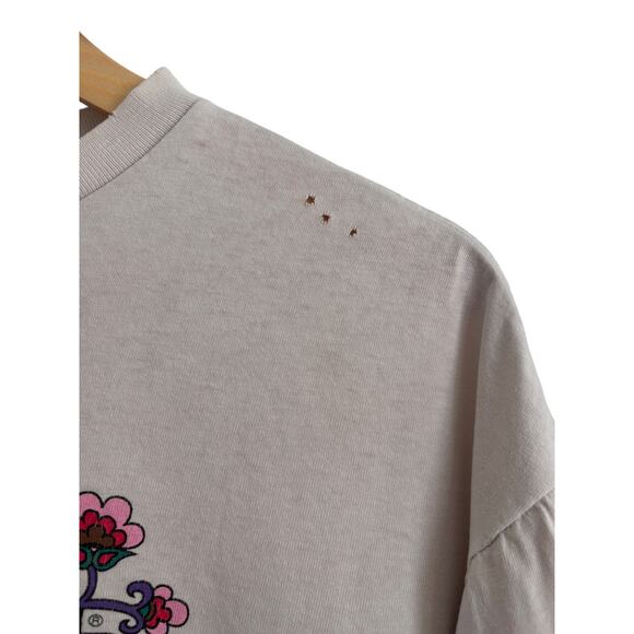 90s Guess Jeans floral logo long sleeve tee – vintage style - Picture 3 of 4
